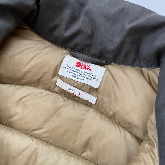 Fjallraven Ovik Lite Down Coat Men’s Medium Brown Warm Insulated G-1000 Puffer - Picture 5 of 5